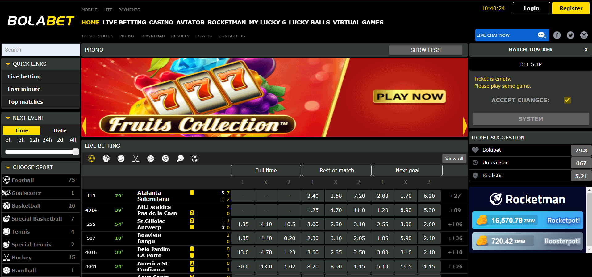 top online casino in sambia